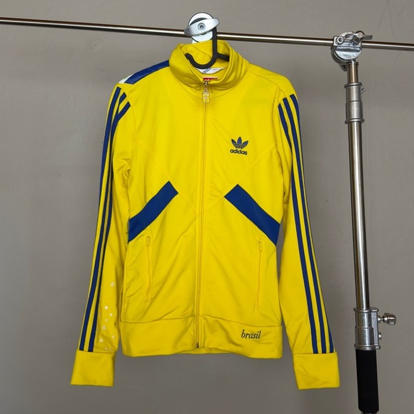 Vintage Adidas Brasil Ordem e Progresso Full Zip Track Jacket - Picture 1 of 12